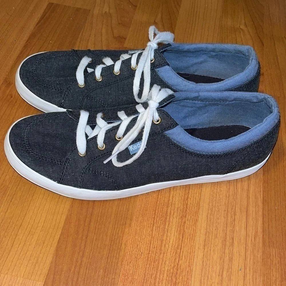 Keds women’s navy blue canvas dream foam memory sneakers size 9.5